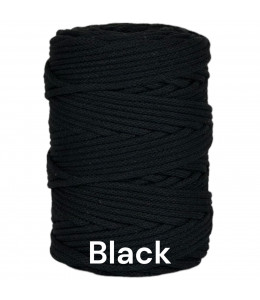 Black 5mm Braided Cotton...