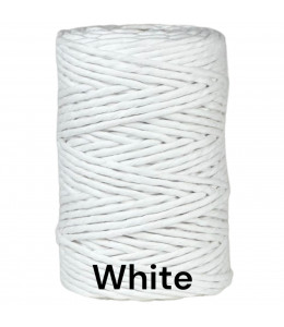 White 5mm Single Twisted...